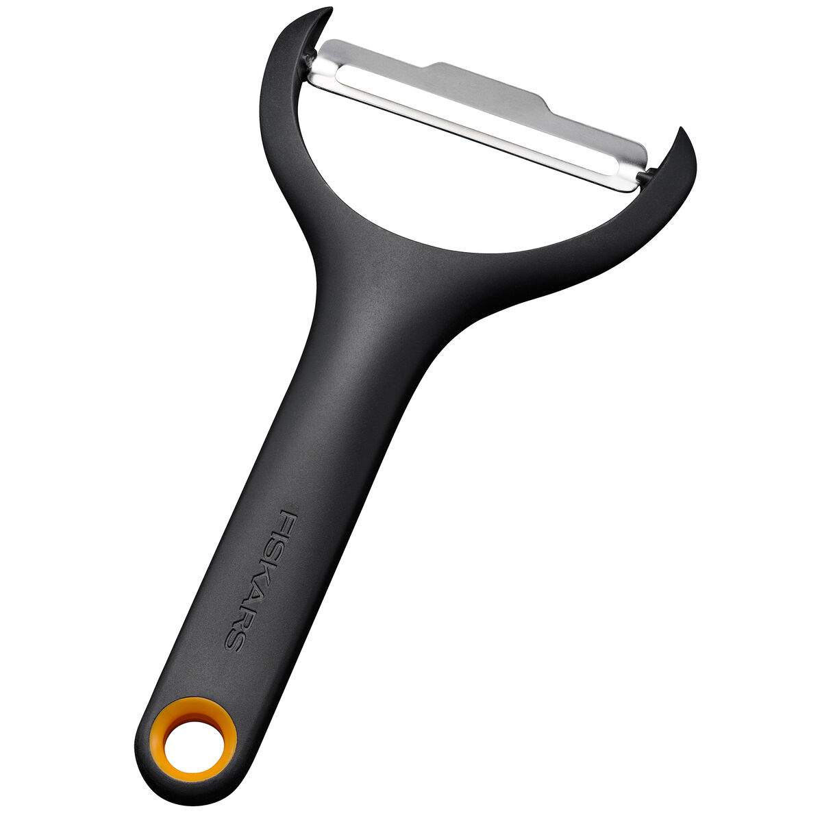 Functional Form grøntsagsskræller 15 cm, sort/orange