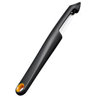 Functional Form grøntsagsskræller med bevægeligt blad, sort/orange
