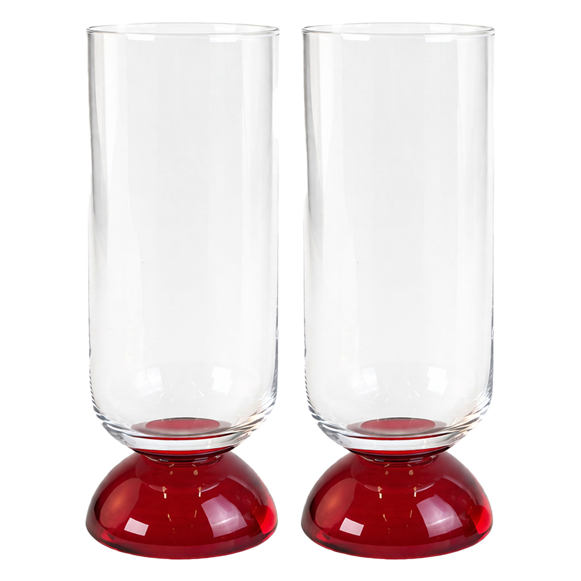 Byon Spice højt drikkeglas 38 cl 2-pak, rød