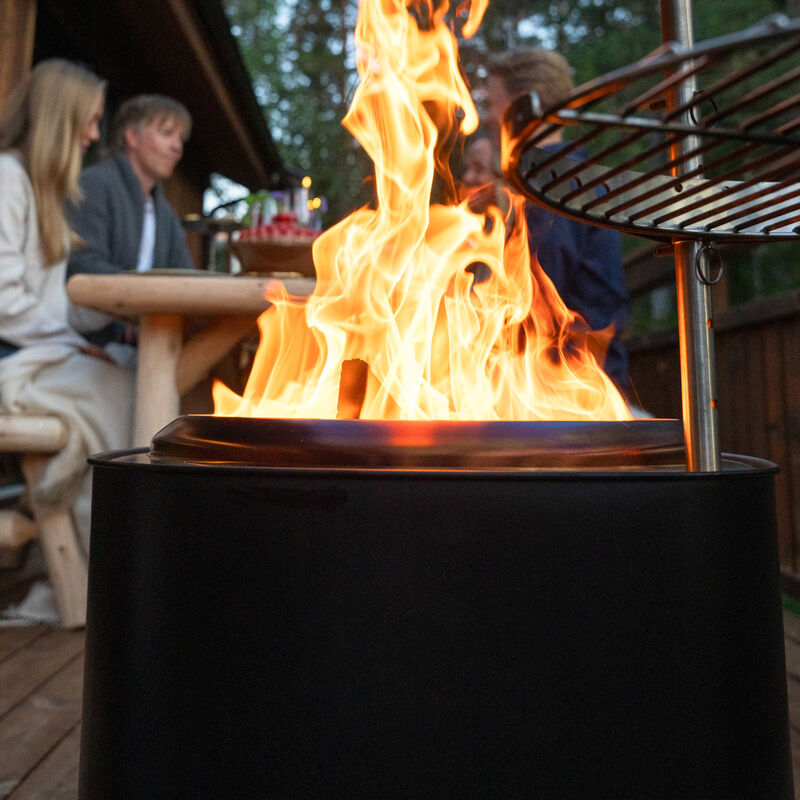 Brasa 50 eldstad, svart
