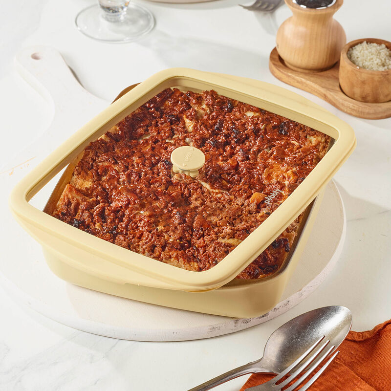 Rektangulär ugnssäker form 1,6 liter, egg shell