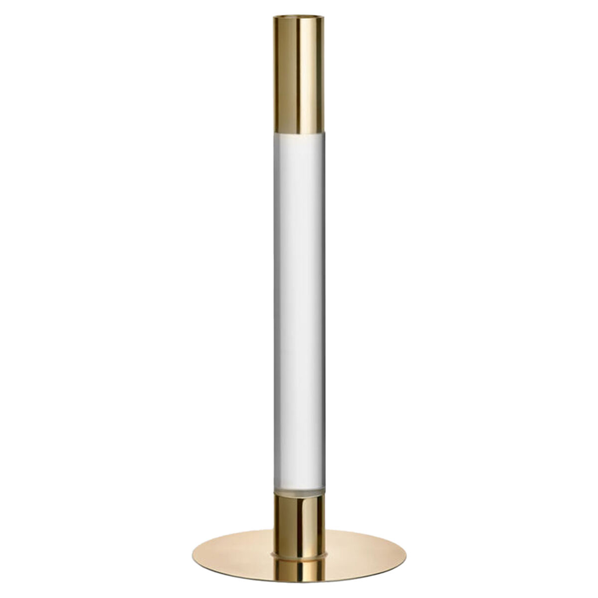 Lumiere lysestake 26,5 cm, glass/gull