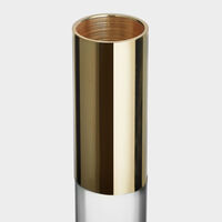 Lumiere Kynttilänjalka 26,5 cm, kulta/lasi