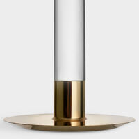 Lumiere Kynttilänjalka 26,5 cm, kulta/lasi