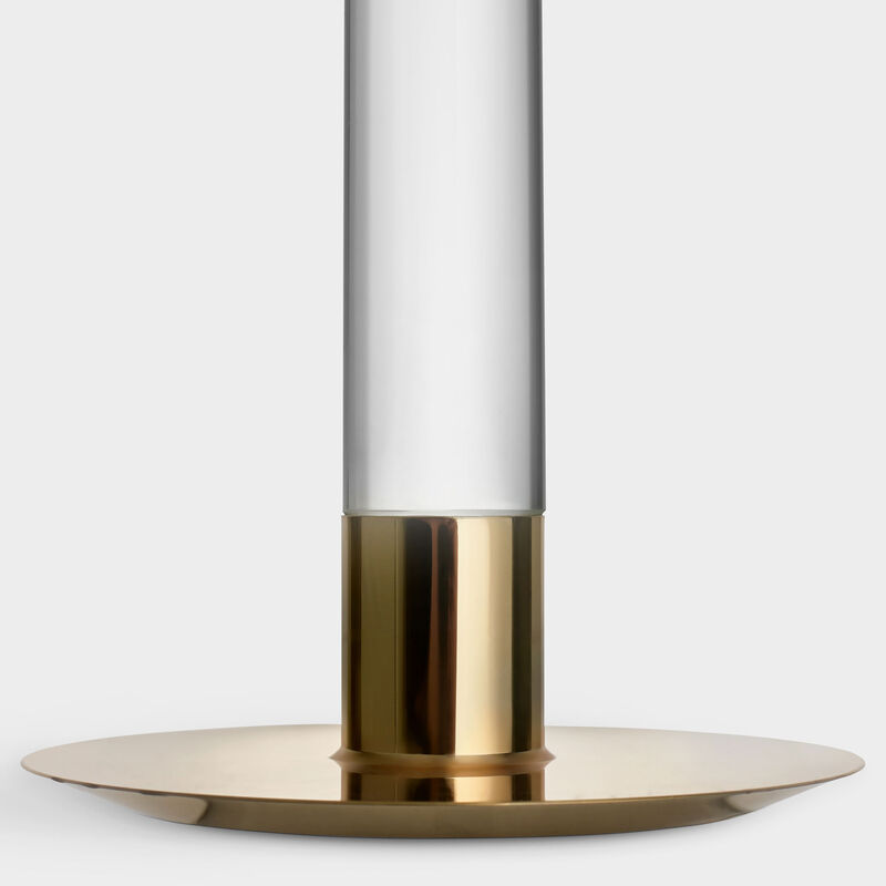 Lumiere Kynttilänjalka 26,5 cm, kulta/lasi
