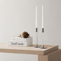 Lumiere lysestake 26,5 cm, sølv/metall