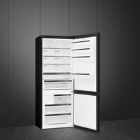 FC48BGND kombiskab 70 cm, sort glas