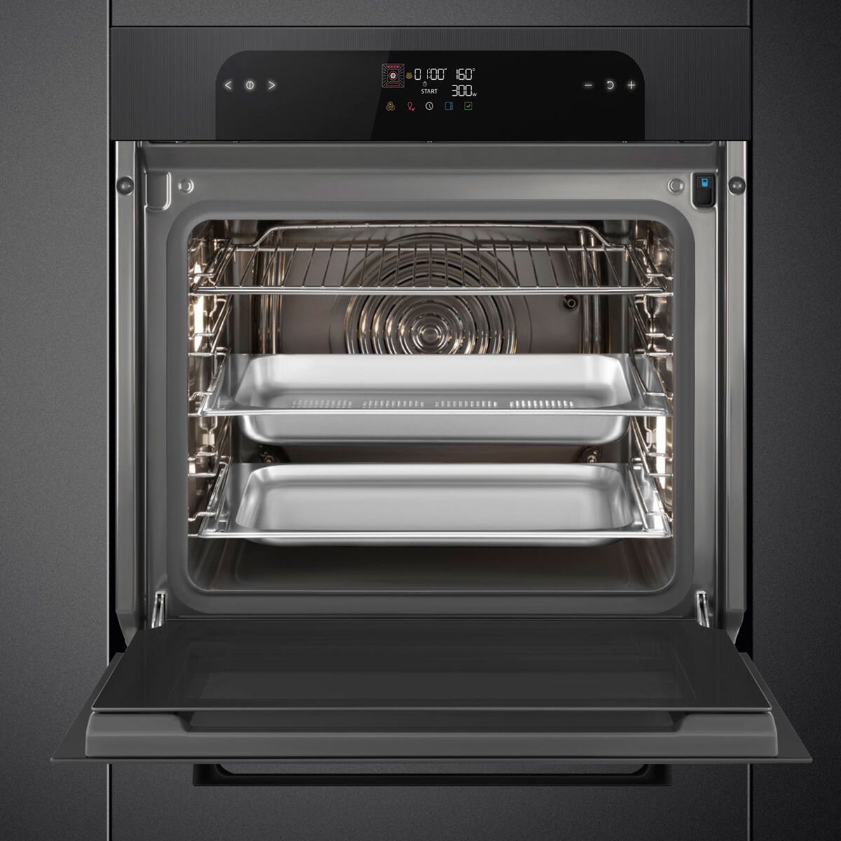 SO6202S3PB Musa kombiovn med dampfunktion 60 cm, sort