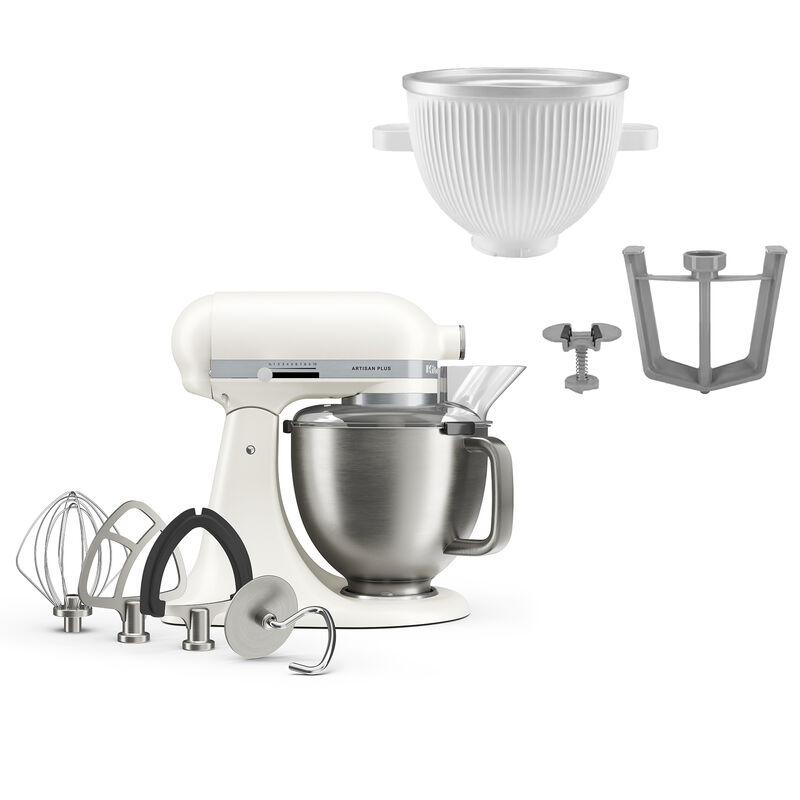 Artisan Plus køkkenmaskine med istilbehør, porcelain white