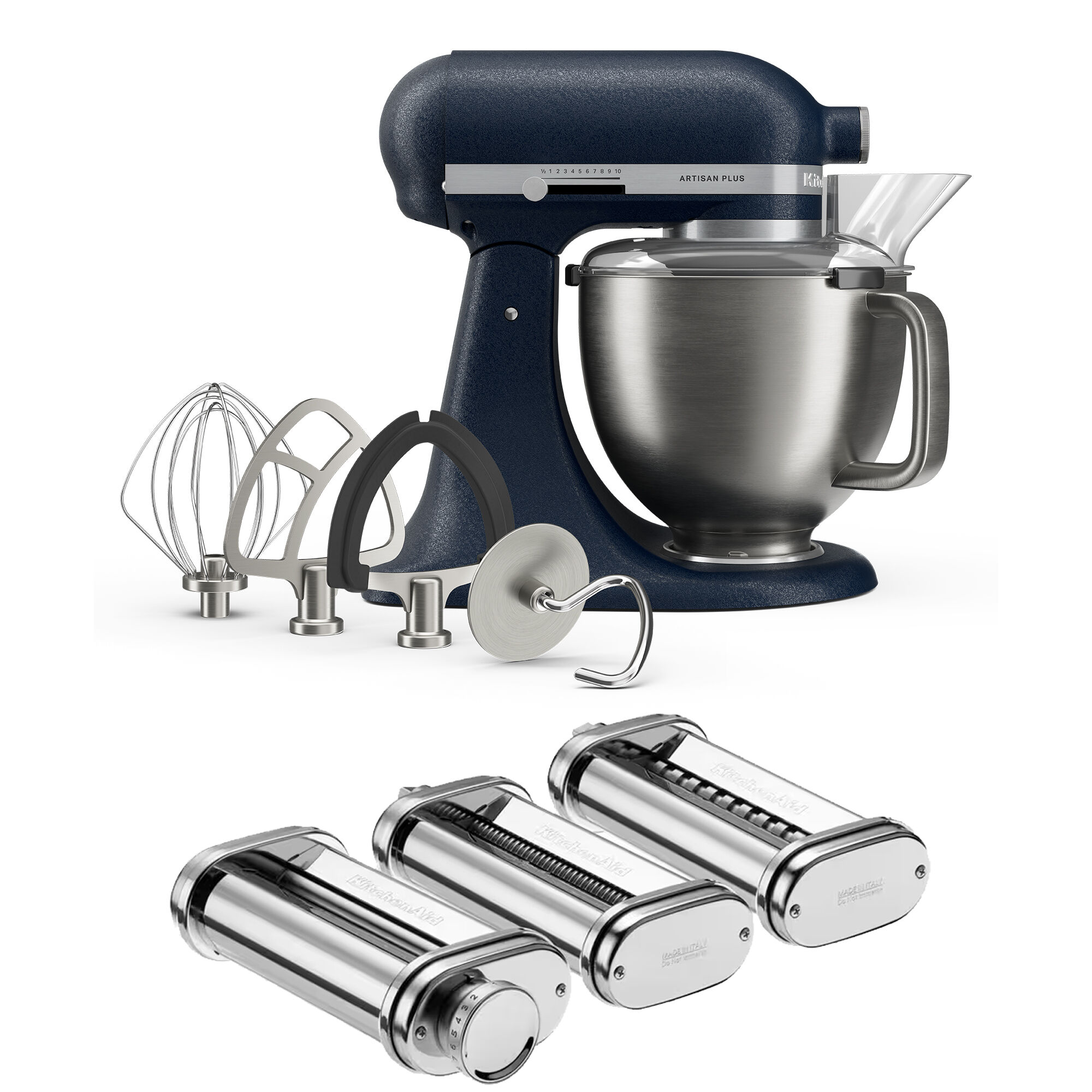 Kitchenaid Artisan Plus køkkenmaskine med pastasæt 4,7 liter, wild blueberry