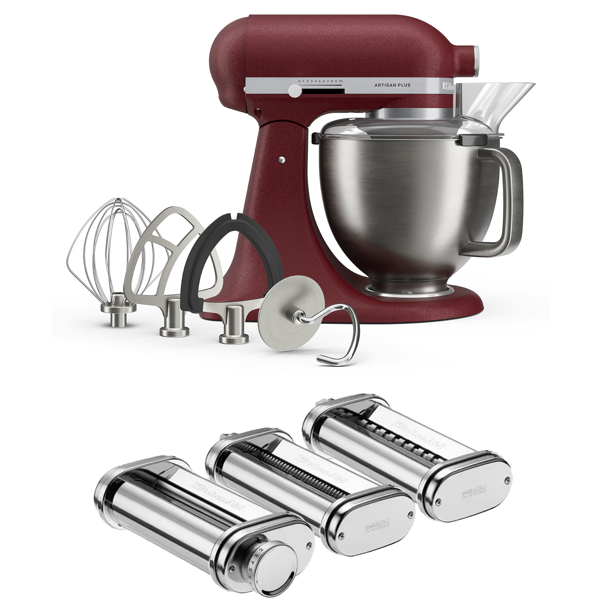 Kitchenaid Artisan Plus køkkenmaskine med pastasæt 4,7 liter, sun dried tomato