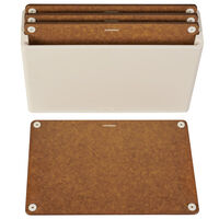 Skärbrädehållare med 4 skärbrädor, sand