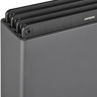 Skärbrädeshållare med 4 skärbrädor, svart