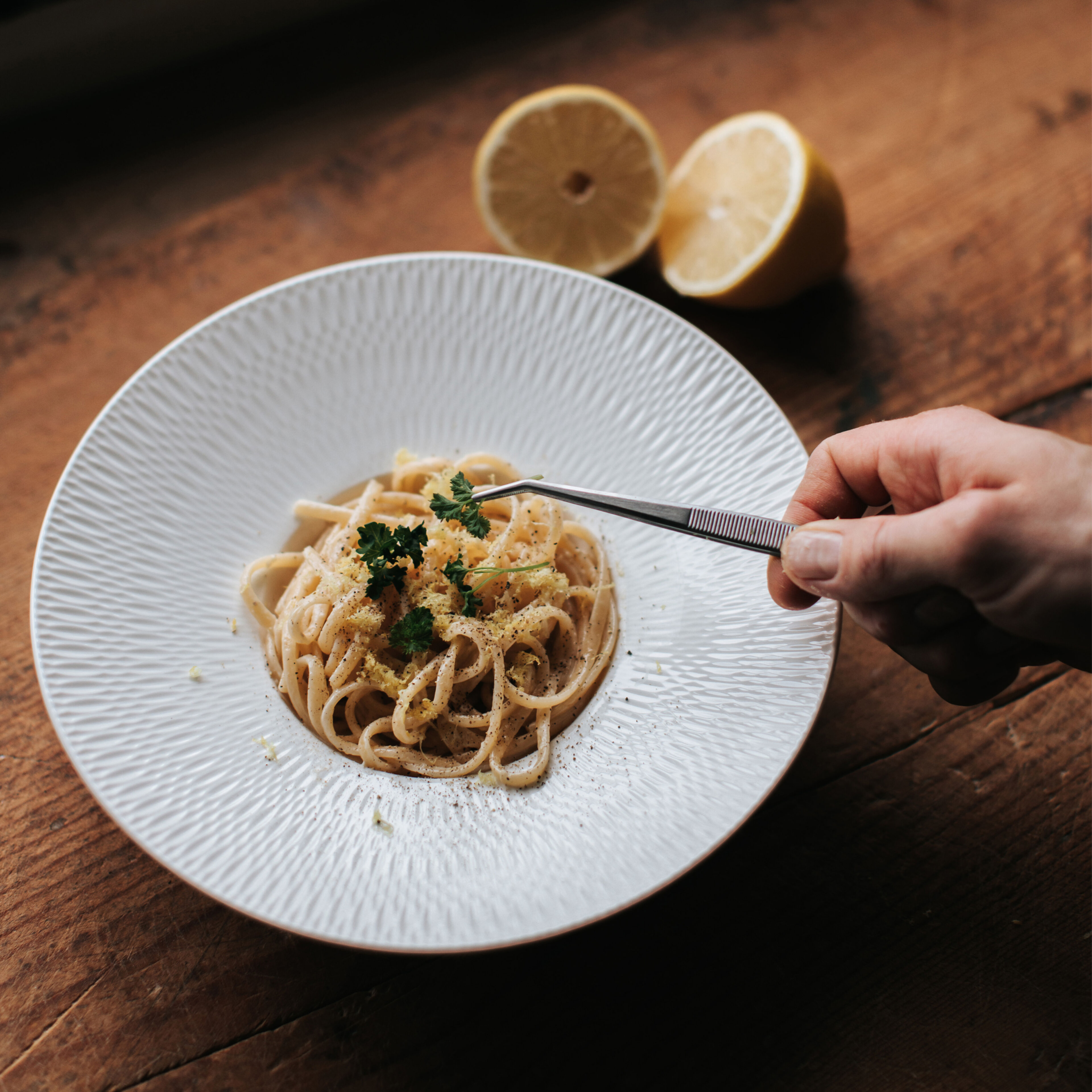 Maci matpincett böjd 16 cm