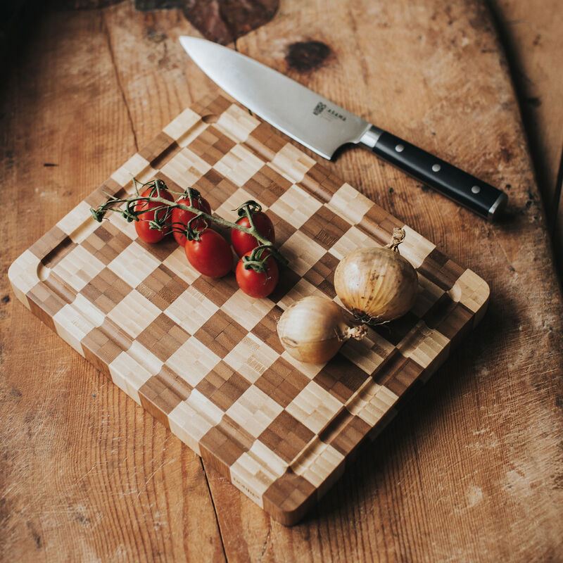 Kombo skærebræt 30×24 cm, bambus