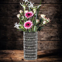 Ethno vase 23 cm, klar
