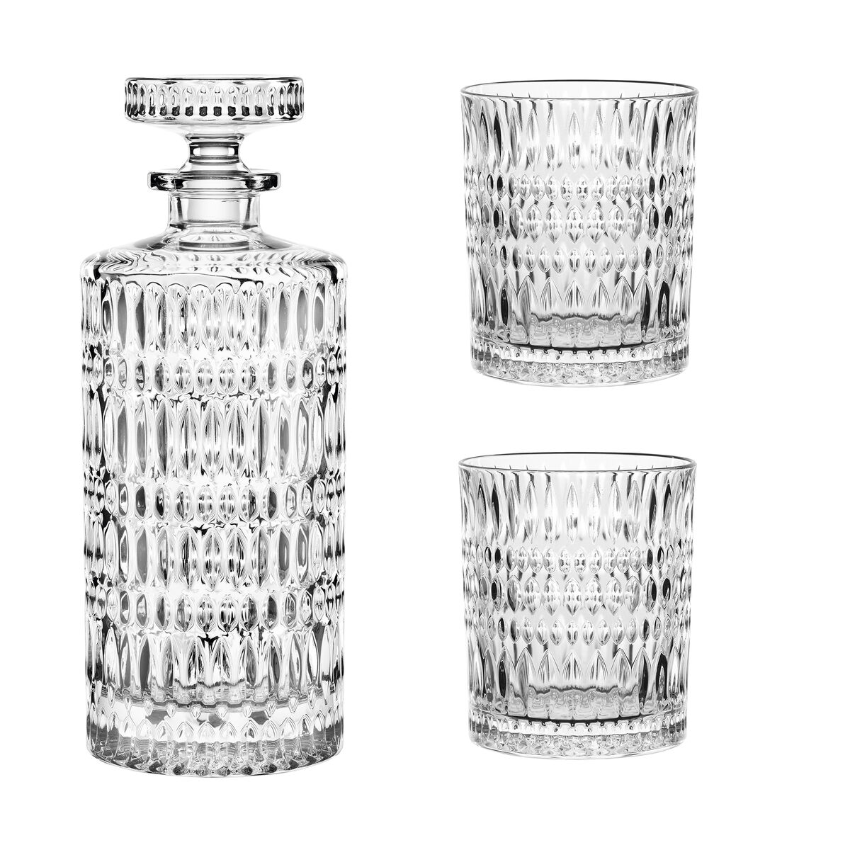 Ethno Decanter sæt 3 dele, klar