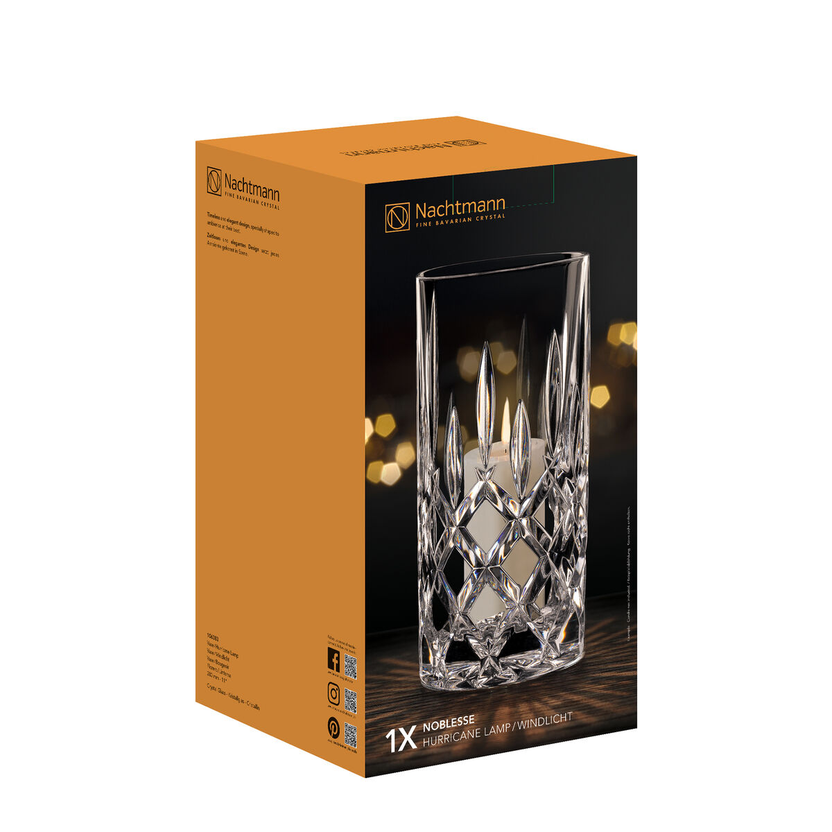 Noblesse vase 28 cm, klar