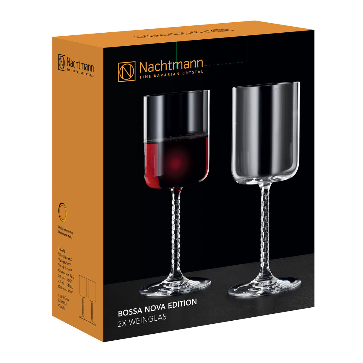 Nachtmann Bossa Nova Wine Glass 43,5cl, 2-pack, klar