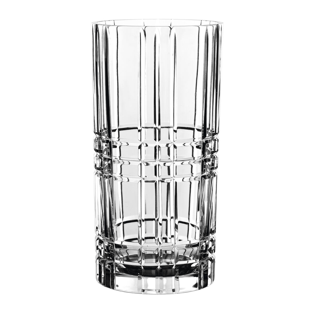 Square vase 28 cm, klar