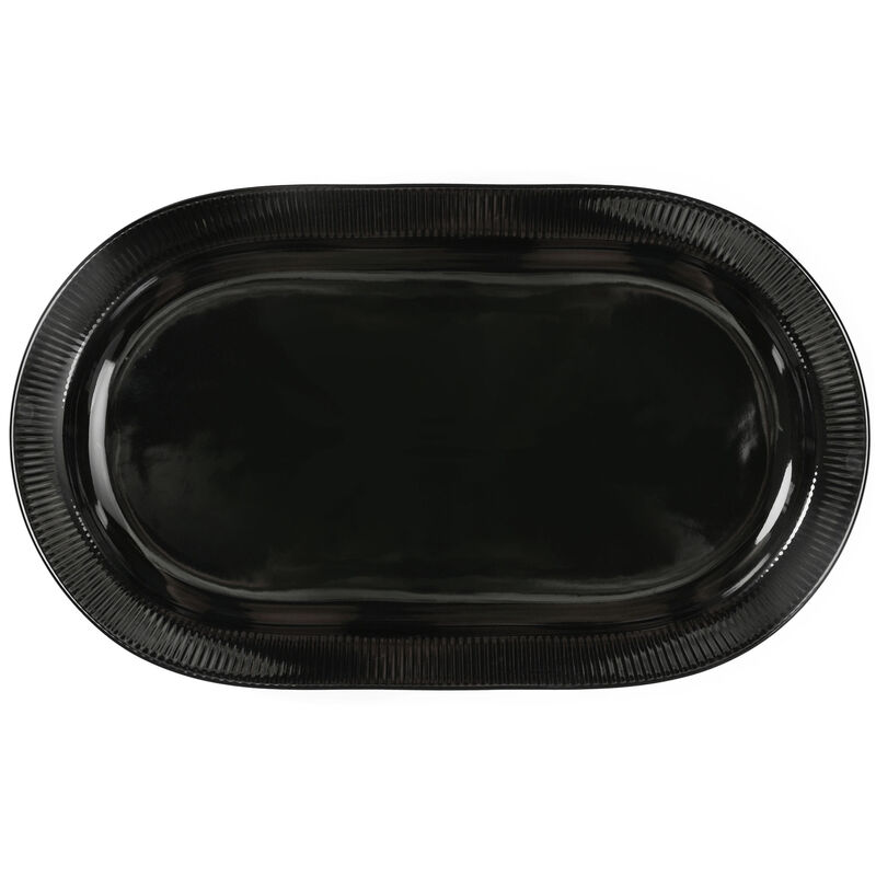 Inka serveringsfat, svart