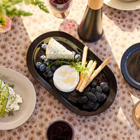 Inka serveringsfat, svart