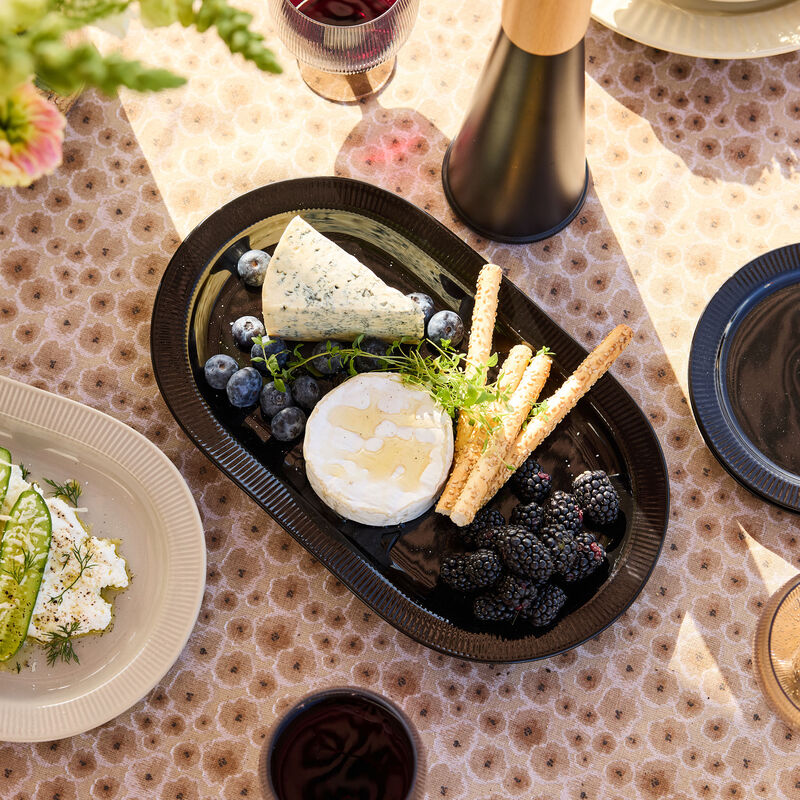 Inka serveringsfat, svart