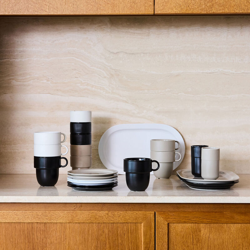 Inka serveringsfat, svart