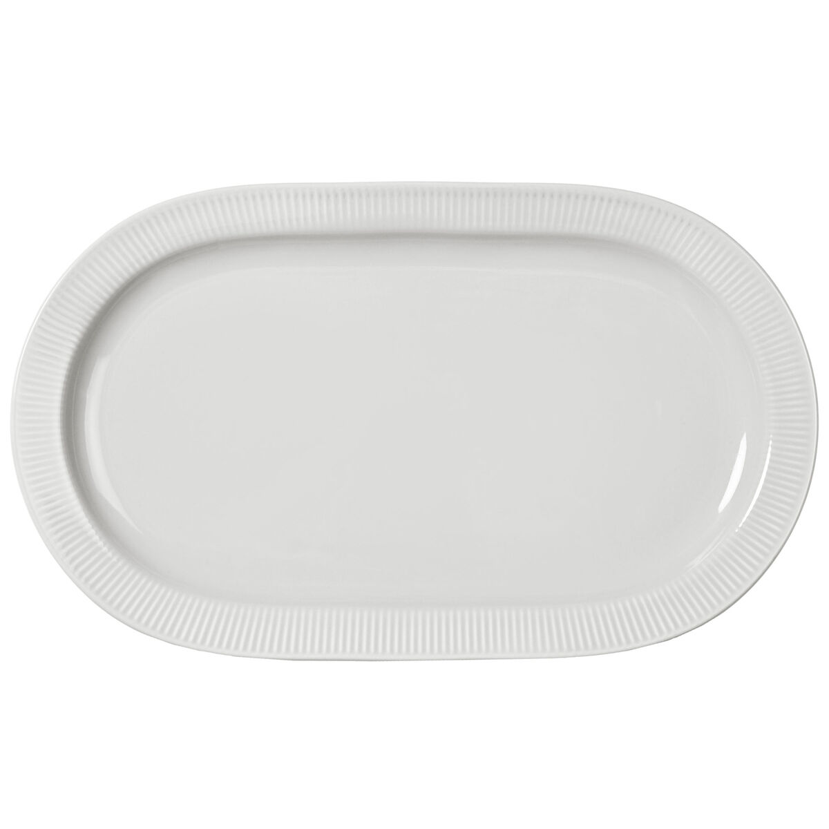 Inka serveringsfad, hvid