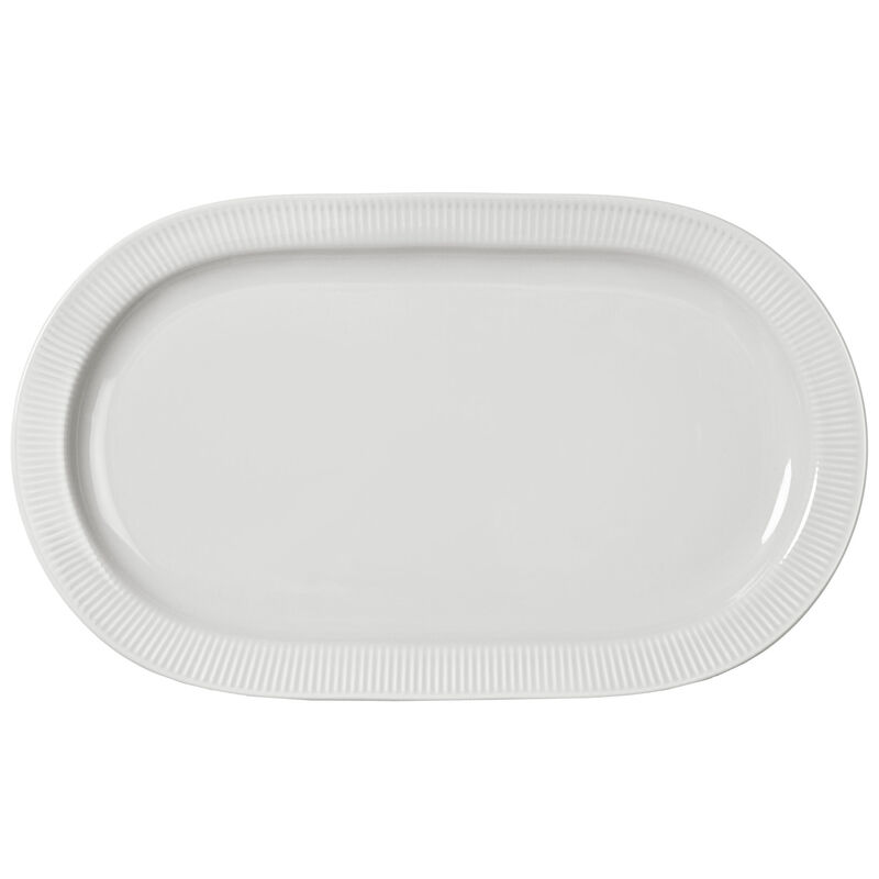 Inka serveringsfat, vit