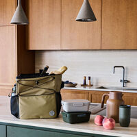 Vide køletaske medium, beige