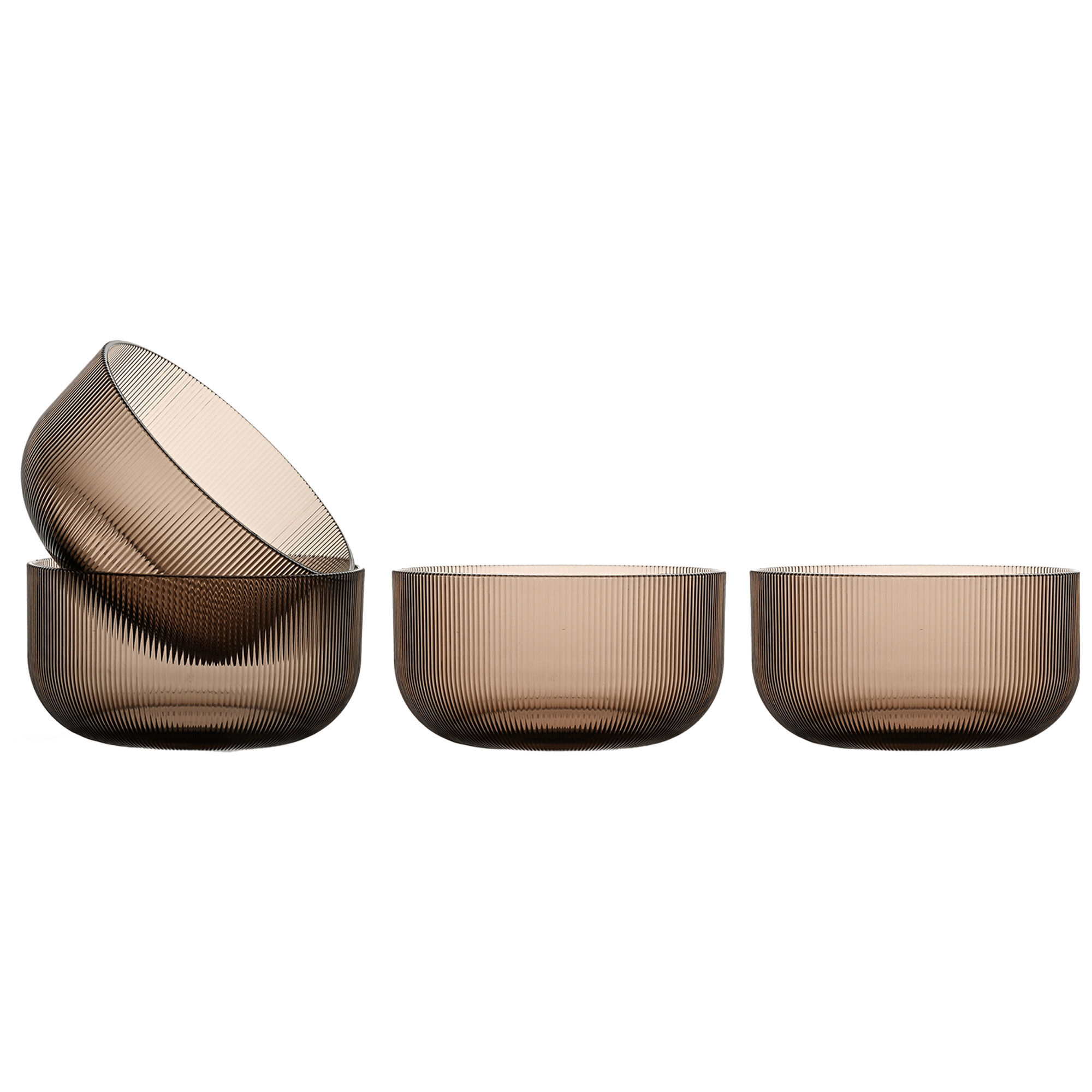 Sagaform Billi Skål Rpet, 4-pack Brun