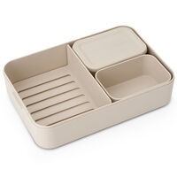 Make & Take bento matlåda stor, soft beige