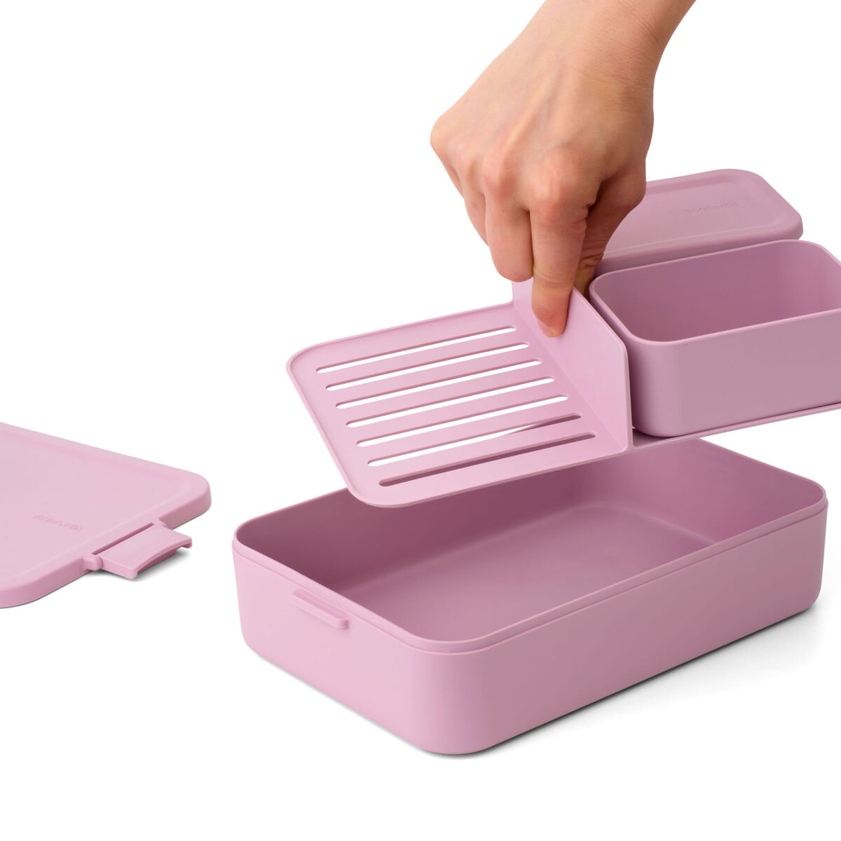 Make & Take bento madkasse stor, lilac pink