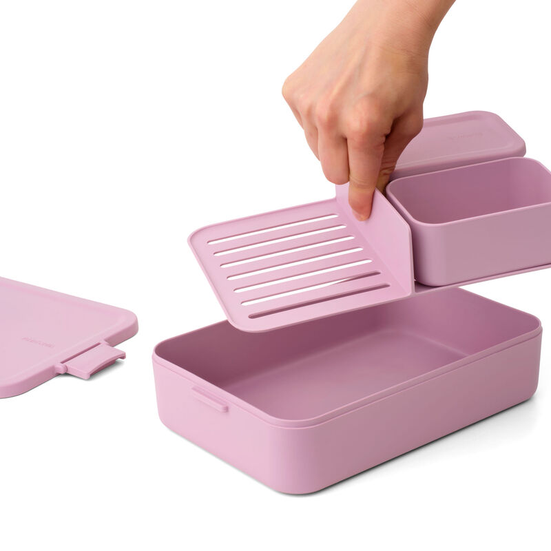 Make & Take bento matlåda stor, lilac pink