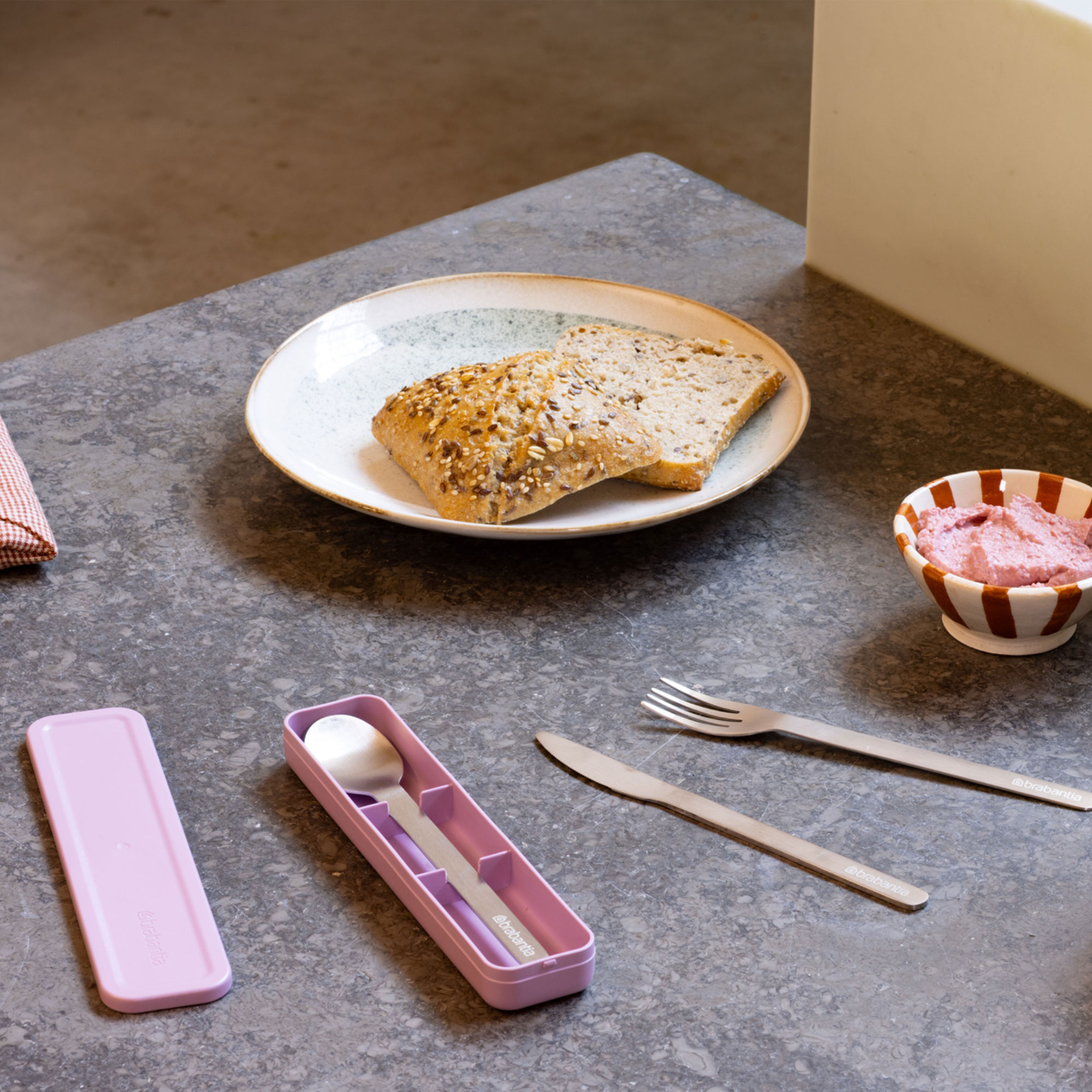 Make & Take bestickset 3 delar, lilac pink