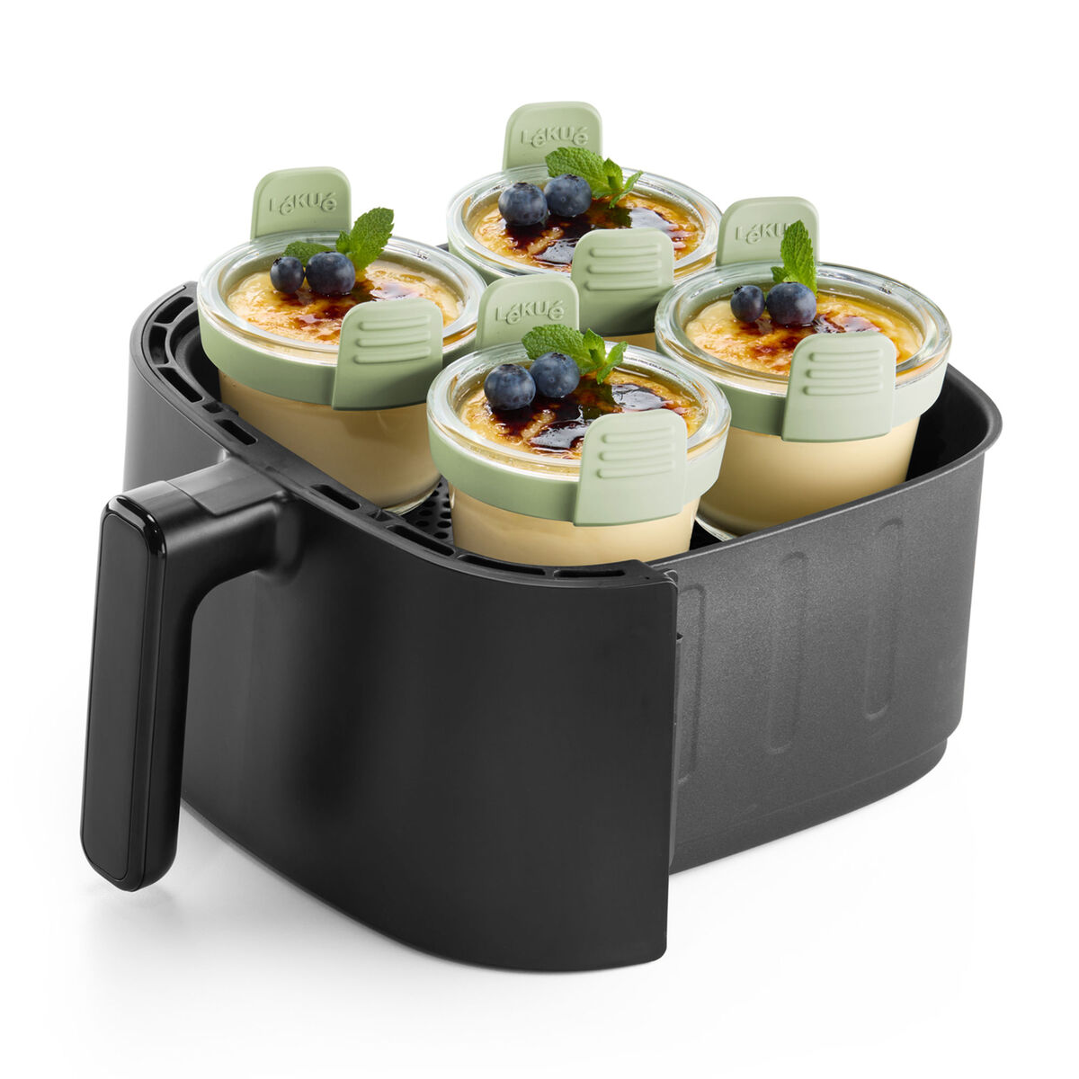 Airfryerform glas mini 4-pak