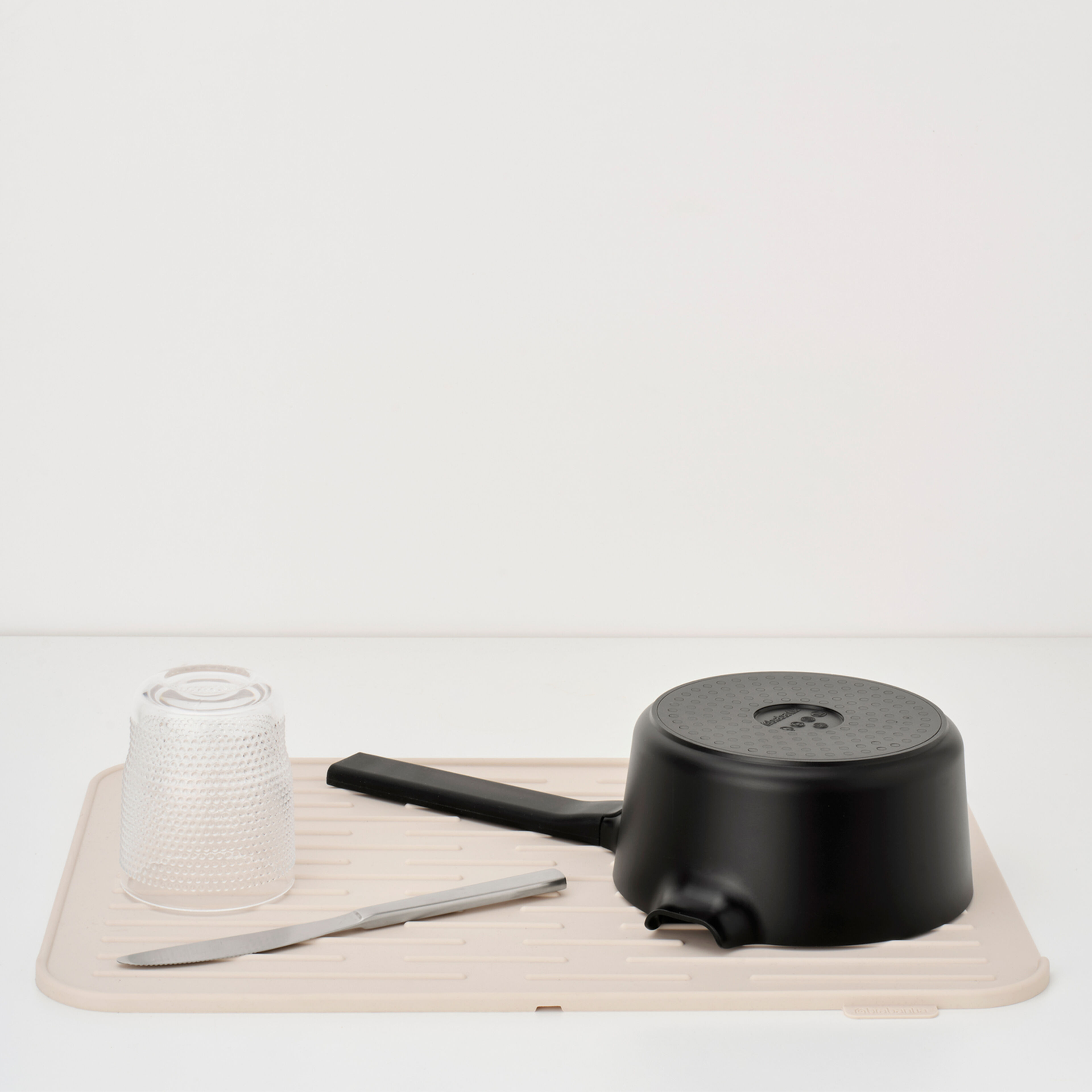 Sinkside opvaskemåtte silikone, soft beige