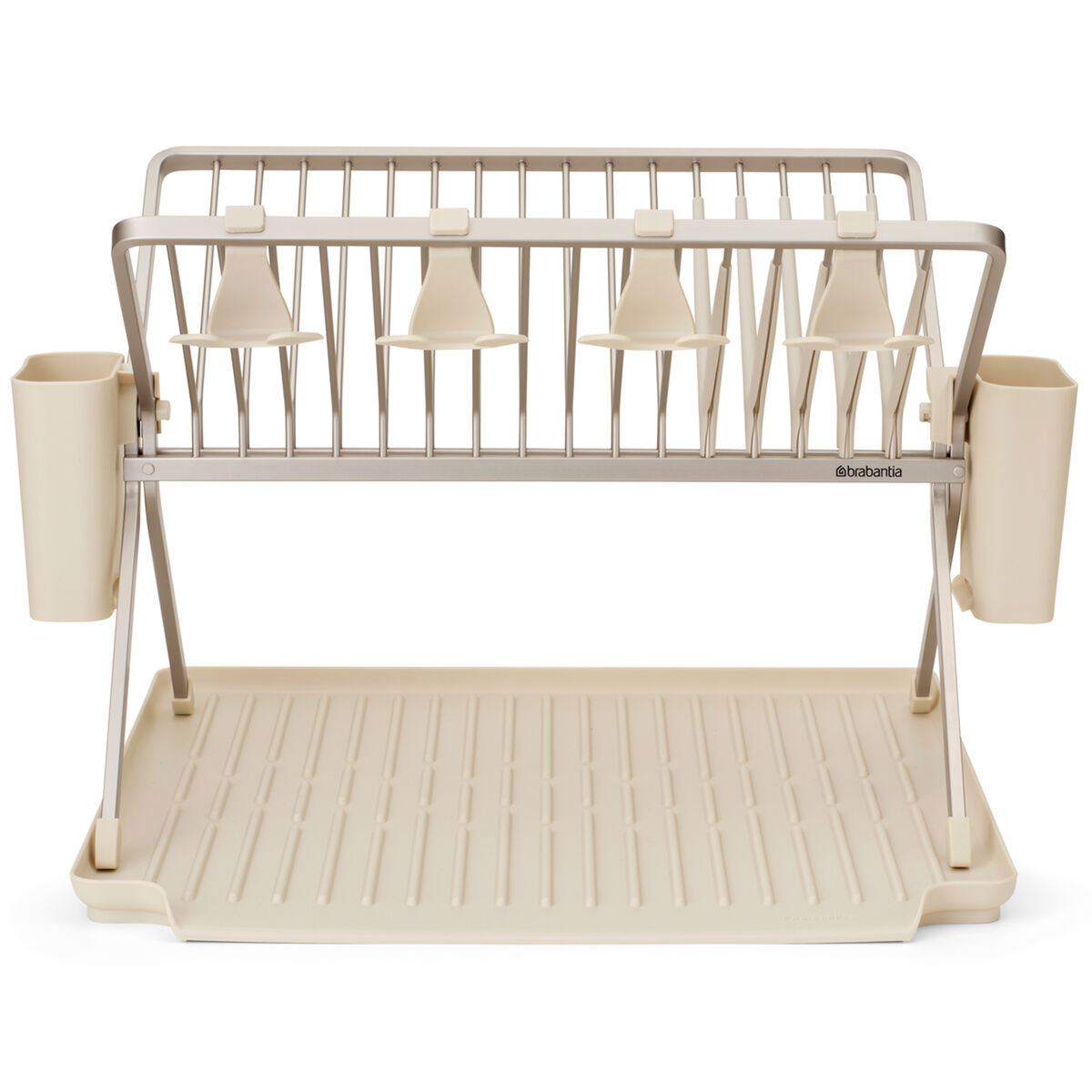 Sinkside hopfällbart diskställ stor, soft beige