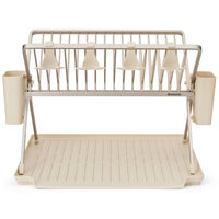 Sinkside hopfällbart diskställ stor, soft beige