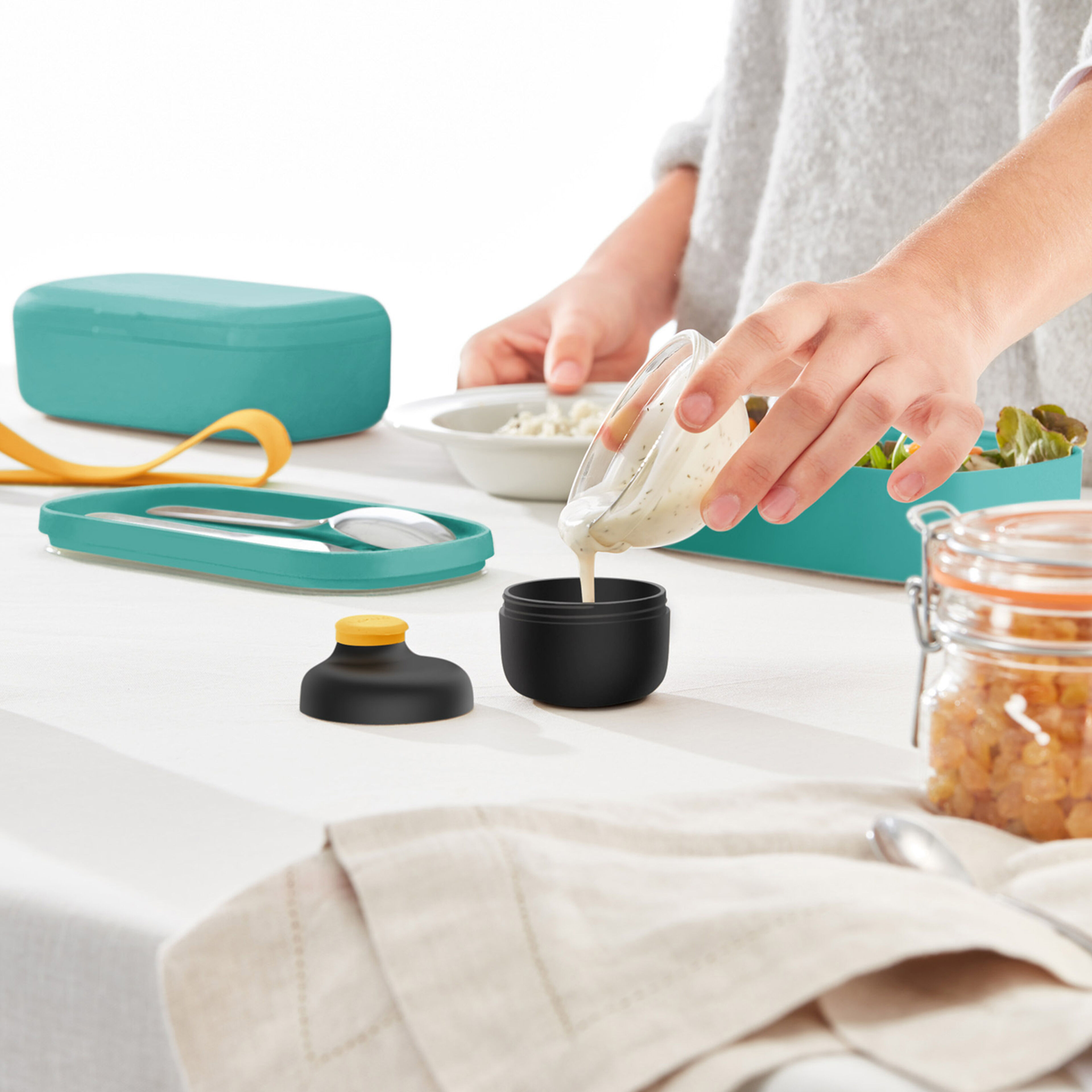 Lékué To Go såsbehållare, svart