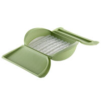Dampkoger med bakke, grøn, 4 port.
