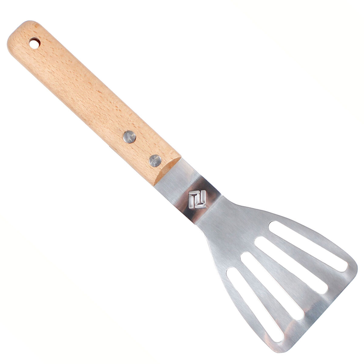 Grillspade 24 cm, rustfrit stål/bøg
