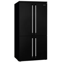 Victoria FQ960BL6 French Door kombiskab, sort