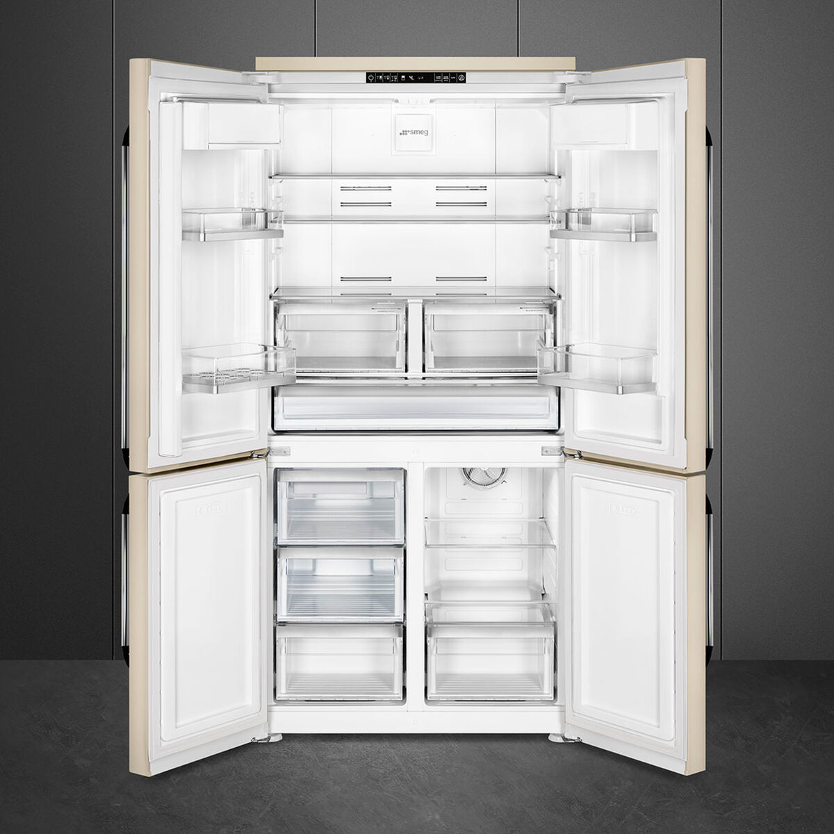 FQ960P6 Victoria French Door køle-/fryseskab, creme