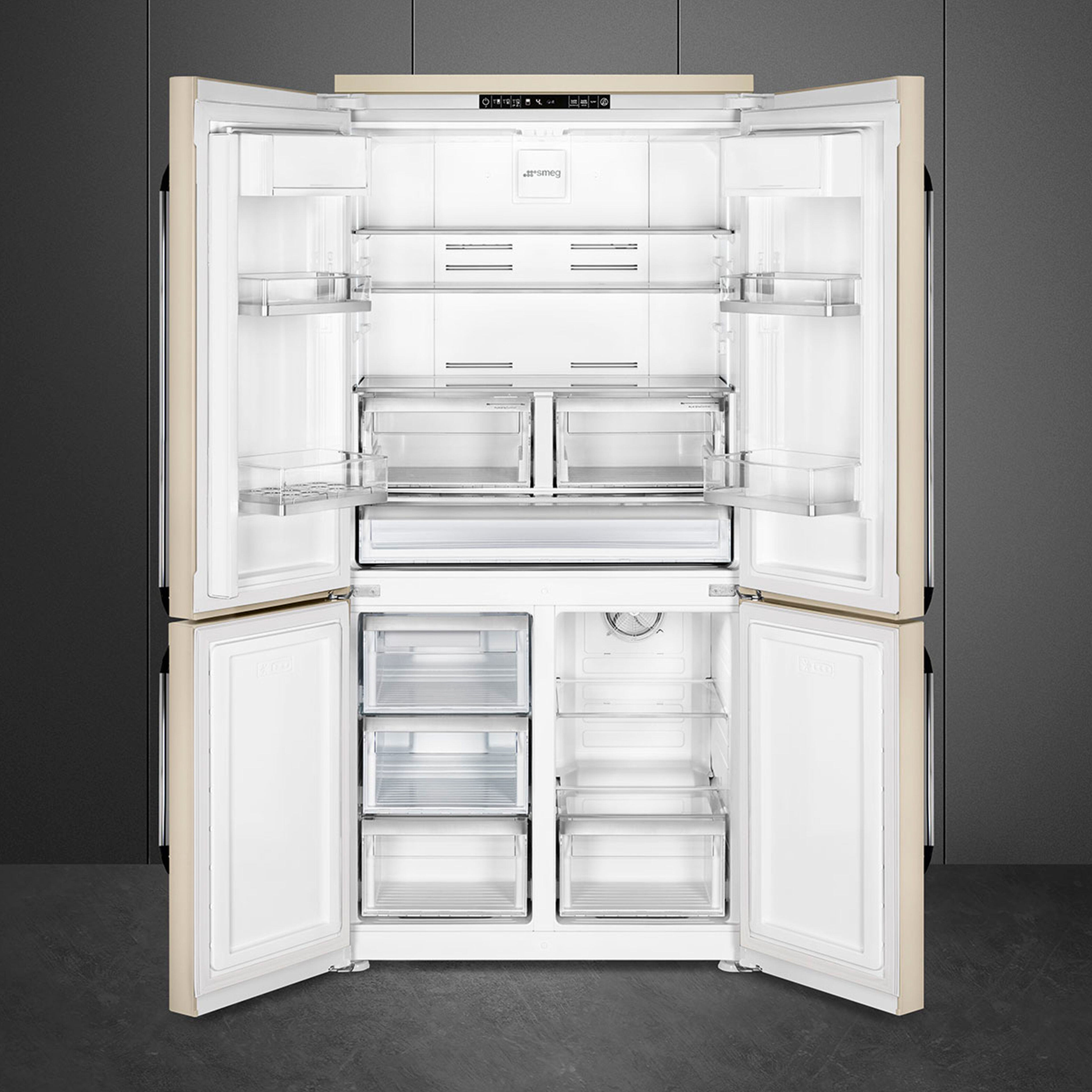 FQ960P6 Victoria French Door køle-/fryseskab, creme
