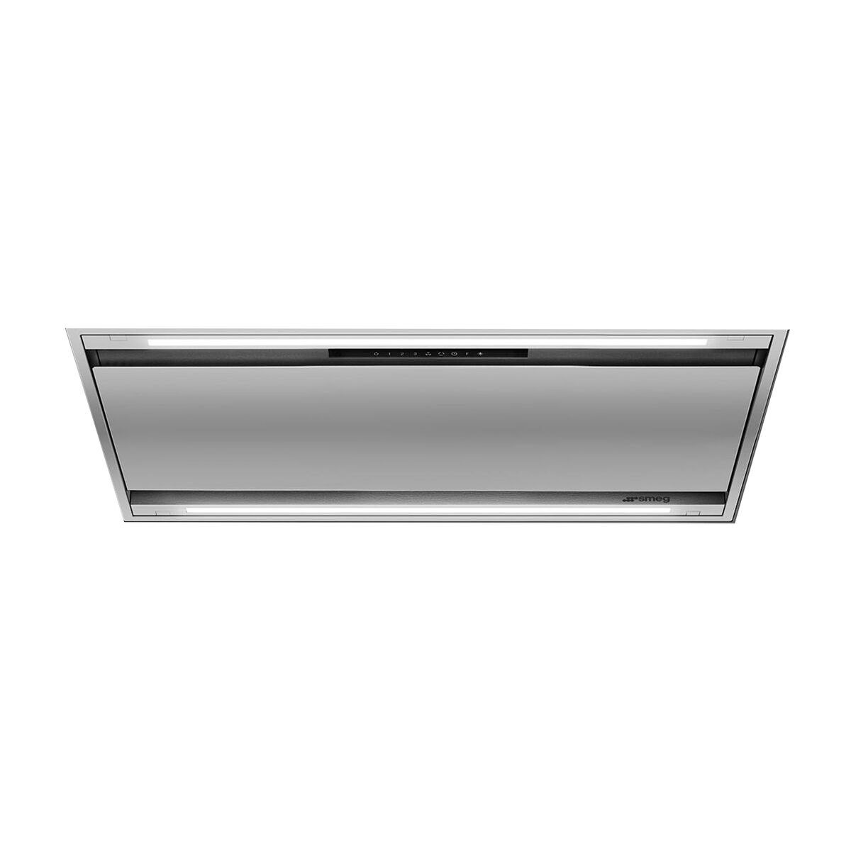 KLT9L4X integreret emhætte til loftmontering 90 cm, rustfrit stål