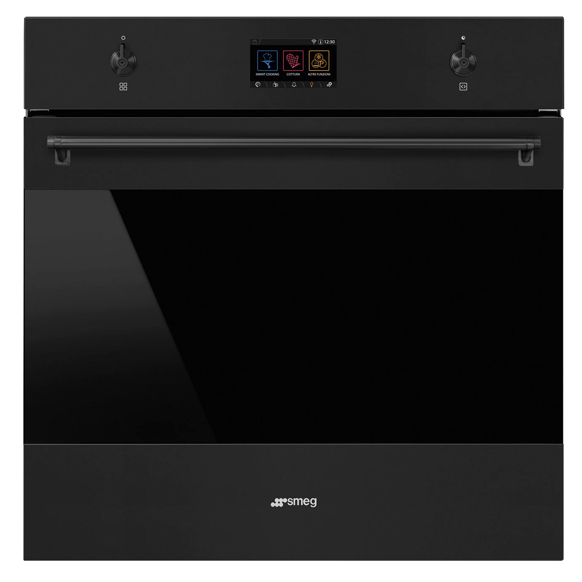 Smeg SO6303APN Classic indbygningsovn med mikro- og dampfunktion, mat sort