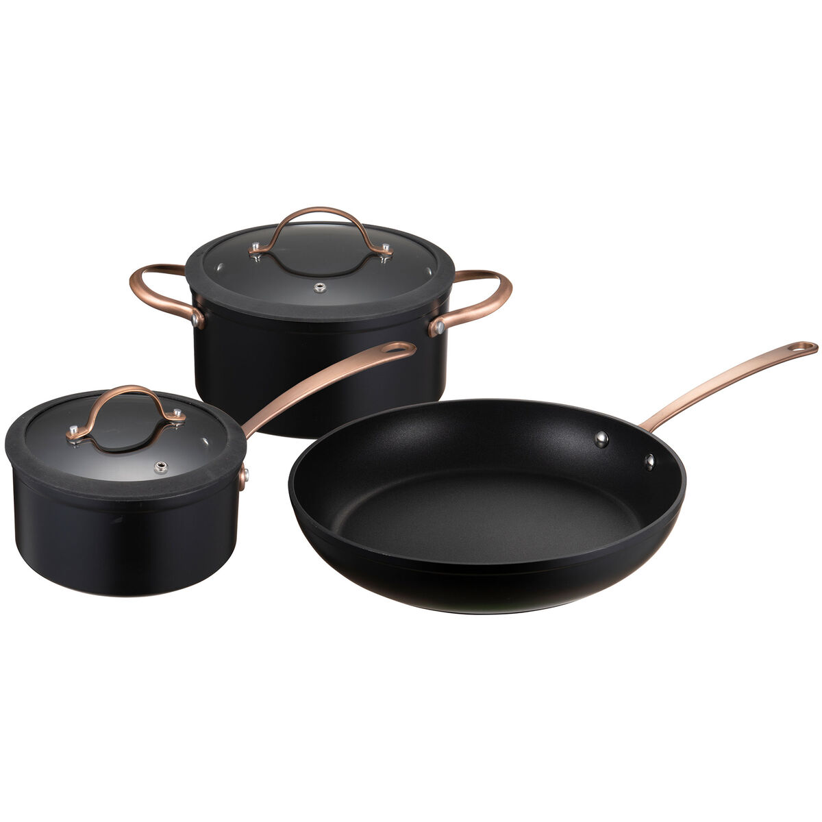 Black Copper grytset 2 delar 4,5/1,5 liter + stekpanna 28 cm