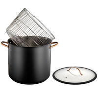 Black Copper gryde med dampkurv 18 liter